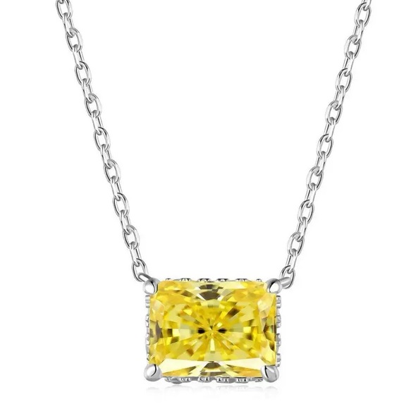 Neiman Marcus Jewelry - 1.15ct Radiant Cut Canary Necklace